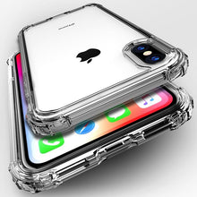 Load image into Gallery viewer, Fashion Shockproof Bumper Transparent Silicone iPhone Case