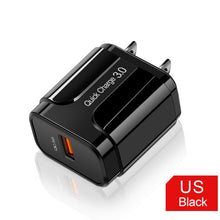 Load image into Gallery viewer, Quick Charge 3.0 USB Charger EU Wall Mobile Phone Charger Adapter for iPhone
