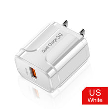 Load image into Gallery viewer, Quick Charge 3.0 USB Charger EU Wall Mobile Phone Charger Adapter for iPhone