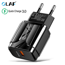 Load image into Gallery viewer, Quick Charge 3.0 USB Charger EU Wall Mobile Phone Charger Adapter for iPhone