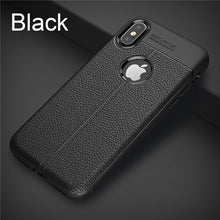 Load image into Gallery viewer, Luxury Leather PU Silicone Soft Case For iphone Max Shockproof Bumper Case