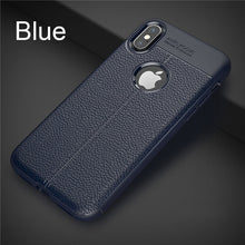 Load image into Gallery viewer, Luxury Leather PU Silicone Soft Case For iphone Max Shockproof Bumper Case