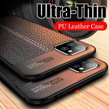 Load image into Gallery viewer, Luxury Leather PU Silicone Soft Case For iphone Max Shockproof Bumper Case