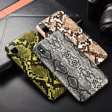 Load image into Gallery viewer, Snake Skin PU Leather Cover for iPhones