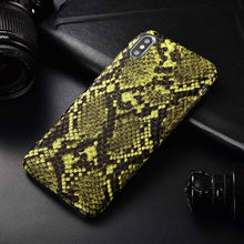 Load image into Gallery viewer, Snake Skin PU Leather Cover for iPhones